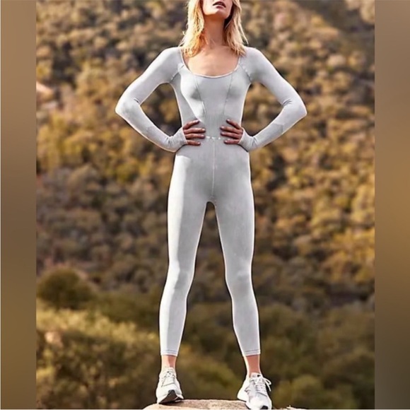 Nwot Free People Good Karma Long-Sleeve Onesie - Picture 4 of 8